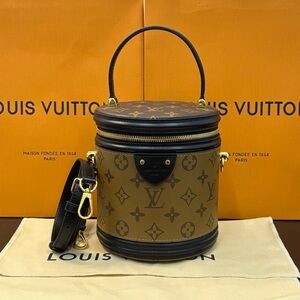 Louis Vuitton Tan and Black Monogram Mini Bag